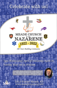 Centennial Revival flyer with dates and times